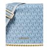 MICHAEL KORS Bryant Letter Logo Printed Shoulder Strap Adjustable and Removable Coated Canvas Camera Bag Crossbody Medium Women's Blue