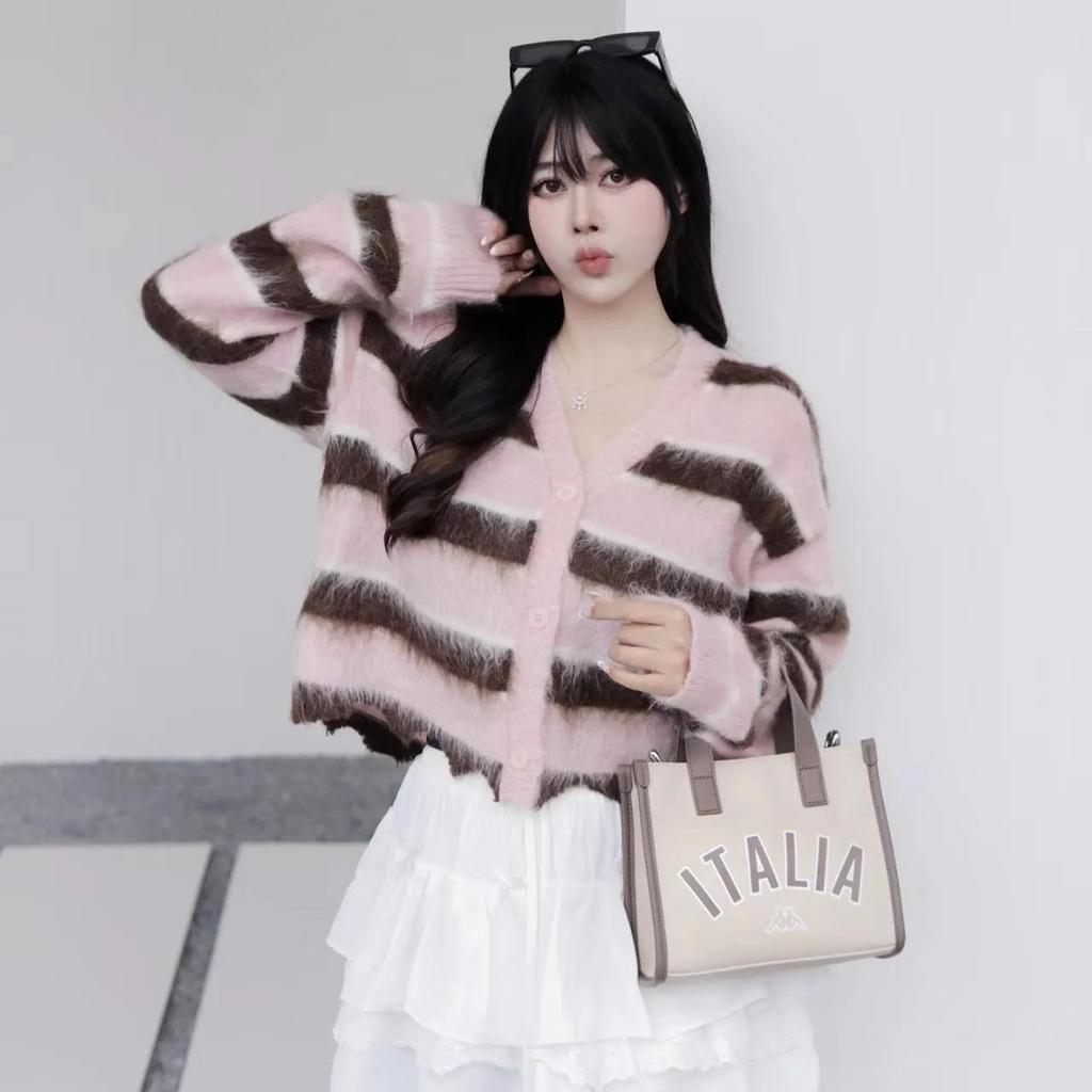 Kappa Polyester Tote Bag , Shopping Bag , Crossbody Bag , Commute Handbag Small Women's Khaki Brown (Unisex) Handbags K0D68BD05AE 6320