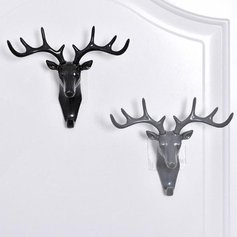 Multifunctional Antler Adhesive Hook: Creative Wall-Mounted Decor for Living Room, Bedroom, Coats & Hats