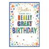 Simon Elvin Brother Wishing You Really Great Birthday Greetings Card (Pack of 6)