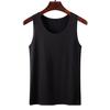 Women Bottoming Vest Ice Silk Seamless Sleeveless Pure Color Plus Size Stretchy Round Neck Dry Dry Cooling Camisole Summer Dating Office Vacation