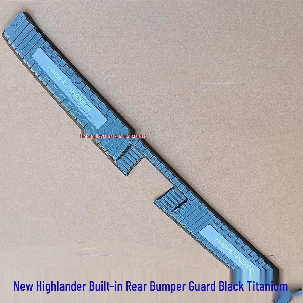 Защитная накладка на задний бампер и ступенька для Highlander 2022-2024, Crown Lu Fang Защита багажника из нержавеющей стали