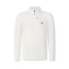 Fila Fleece Half-Zip Knit Long Sleeve T-Shirt Men Tops Snow-White A11M517202FWT