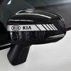 CASSX1 2Pcs Car Rearview Mirror Vinyl Stickers For KIA Ceed Forte K9 Optoma Picanto Rio Sorento Soul Sportage Auto Accessories