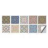 10 шт. этнический стиль ретро плитка наклейки кухня ванная комната стены пол шкаф ящик линия талии настенные наклейки домашний декор