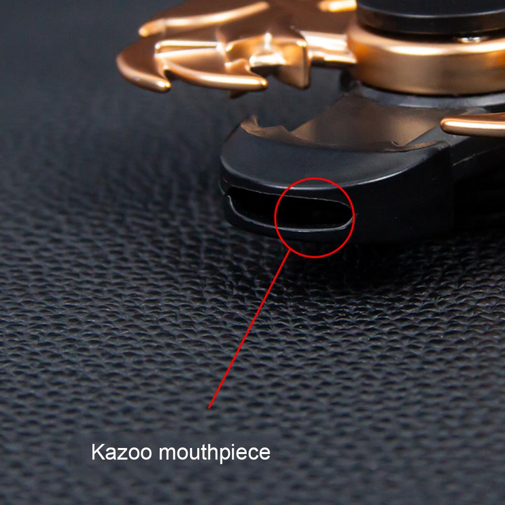 Спиннер Kazoo, вращающийся простой инструмент Kazoos из алюминиевого сплава, маленький музыкальный инструмент Kazoo, подарки для любителей музыки