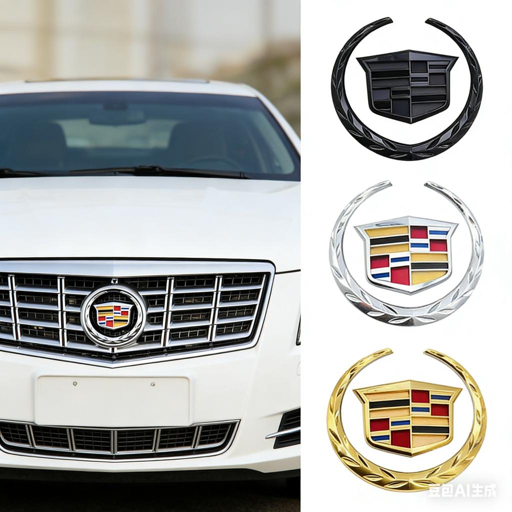 ABS Накладка на центральную эмблему передней решетки автомобиля для Cadillac SRX ATS XTS Передняя задняя крышка багажника Наклейка Декор Внешние аксессуары