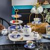 Coffee Cup Saucer Afternoon Tea Set Exquisite Bone China Water Set Light Luxury Flower Tea Cup Household Set With Tray