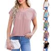Женские повседневные модные дышащие однотонные плиссированные лепестковые рукава женские топы