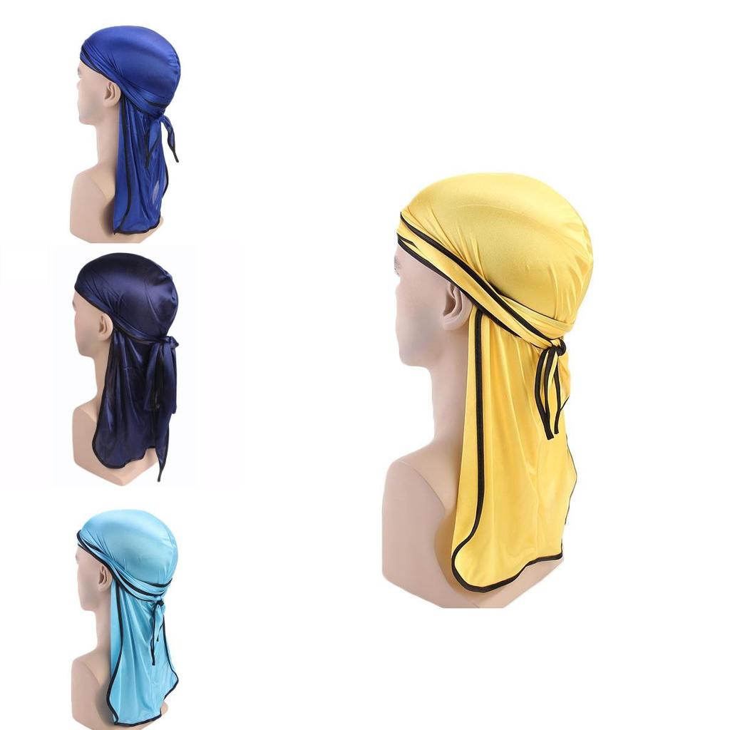 Высококачественная унисекс шелковая дурага бандана шапка с длинным хвостом для максимального комфорта