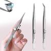 Anti-Slip with Lock Nail Art Tweezers, Density Fine Tip Rhinestones Gem Beads Pickup Tool for Acrylic Nails, Nail Art Tweezers