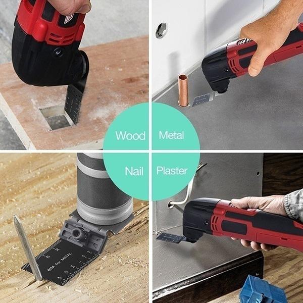 Новые более прочные 50 шт., 34 мм, грубые пилы из углеродистой стали, биметаллические прямые древесные смеси, осциллирующий многофункциональный набор электроинструментов