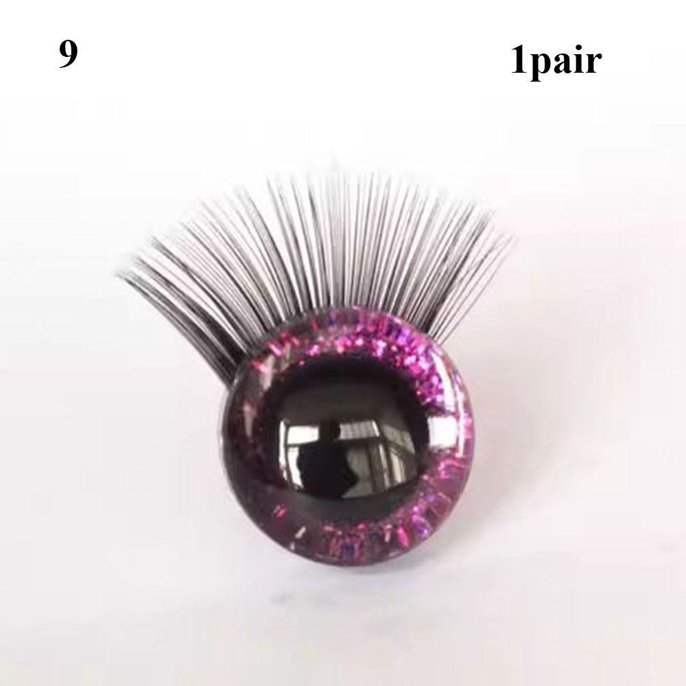 10 Colors Glitter Crystal Eyes 12mm Eyes with Eyelash New Bear Animal Eyes Doll Accessories