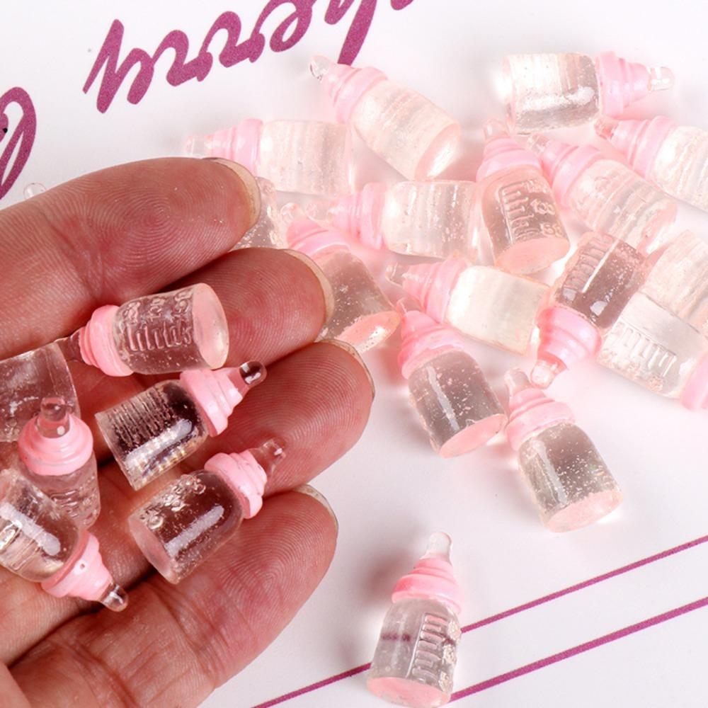 5pcs Baby Bottle Model Simulation Mini Milk Bottle Kids Feeding Bottles Toys  Dollhouse Accessories