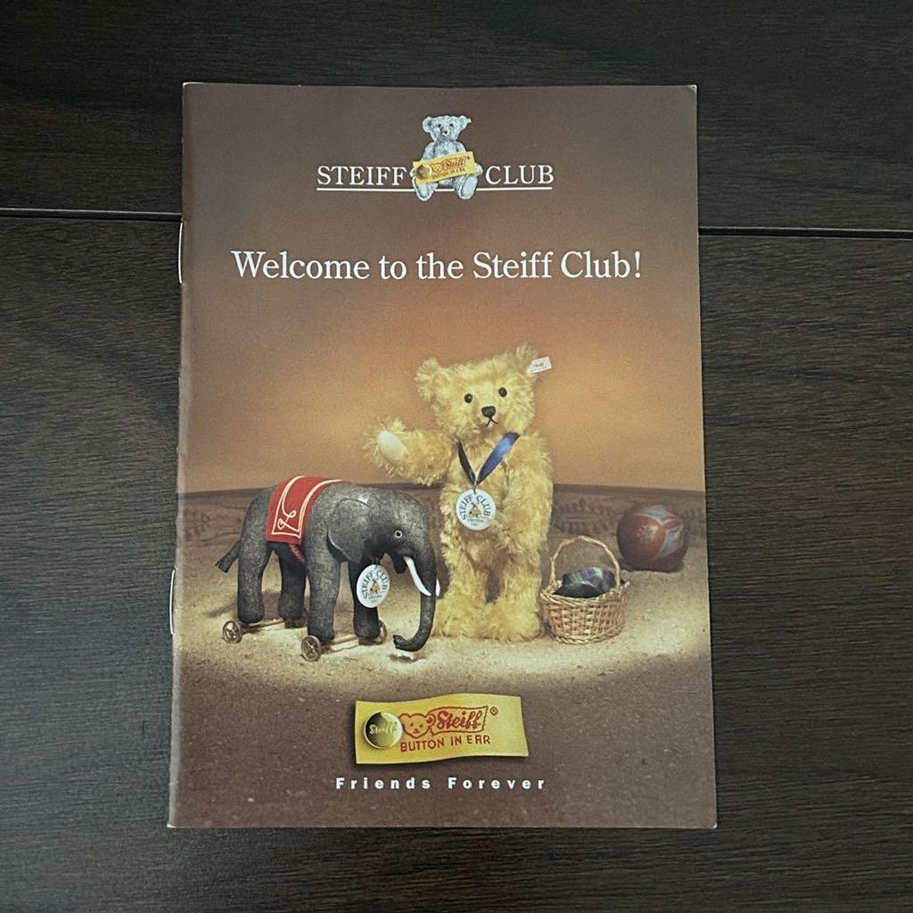 [Б/У] Плюшевый мишка Steiff, Немецкое издание ограниченного выпуска, Белая бирка, Плюшевая игрушка полицейский Берлина