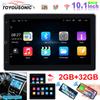2 din 10,1 дюйма 2+32G автомобильное радио 90° поворот универсальный Android Auto Mirror Link мультимедиа CarPlayer GPS WIFI DSP FM стереосистема для автомобиля
