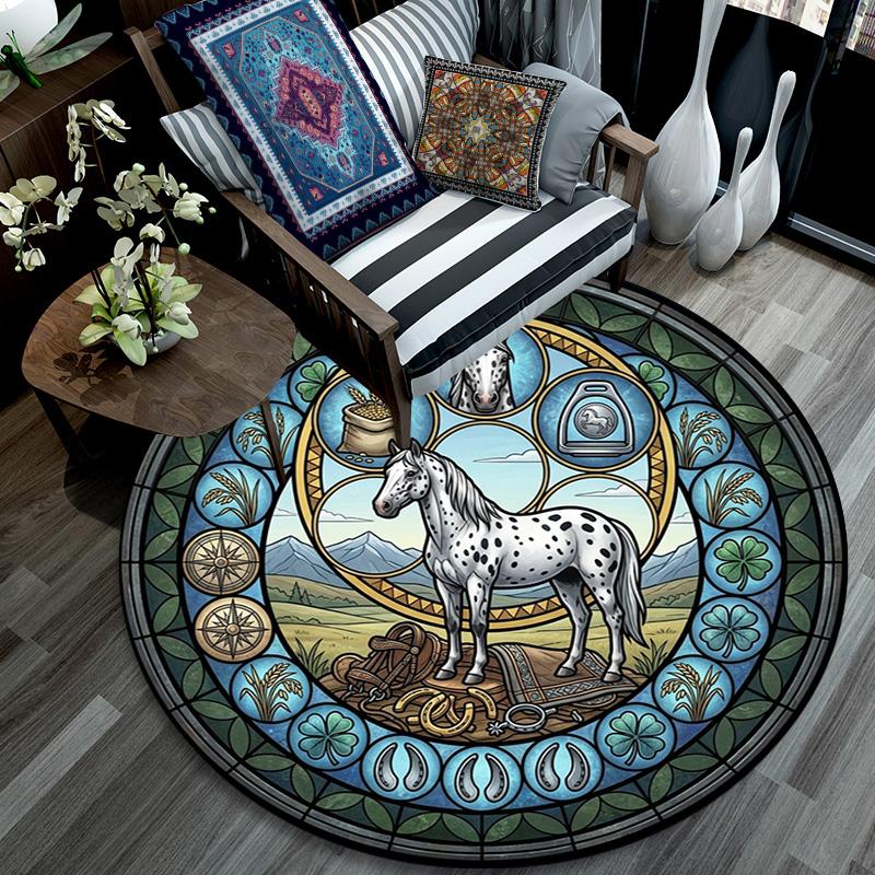 Aquatic Life Cycle Round Area Rug Under Office Chairs Bedroom Living Room Home Decor