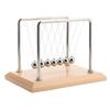 CERROPI Large Newton Cradle Pendulum with 7 Balls Physics Perpetual Motion Desk Toy for Office Calm Fidget Swing Time Over 50 Seconds (Buna Base)