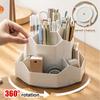 Pencil Pen Holder for Desk 9 Slots 360 Degree Rotatable Desktop Organizer Makeup Brush Storage