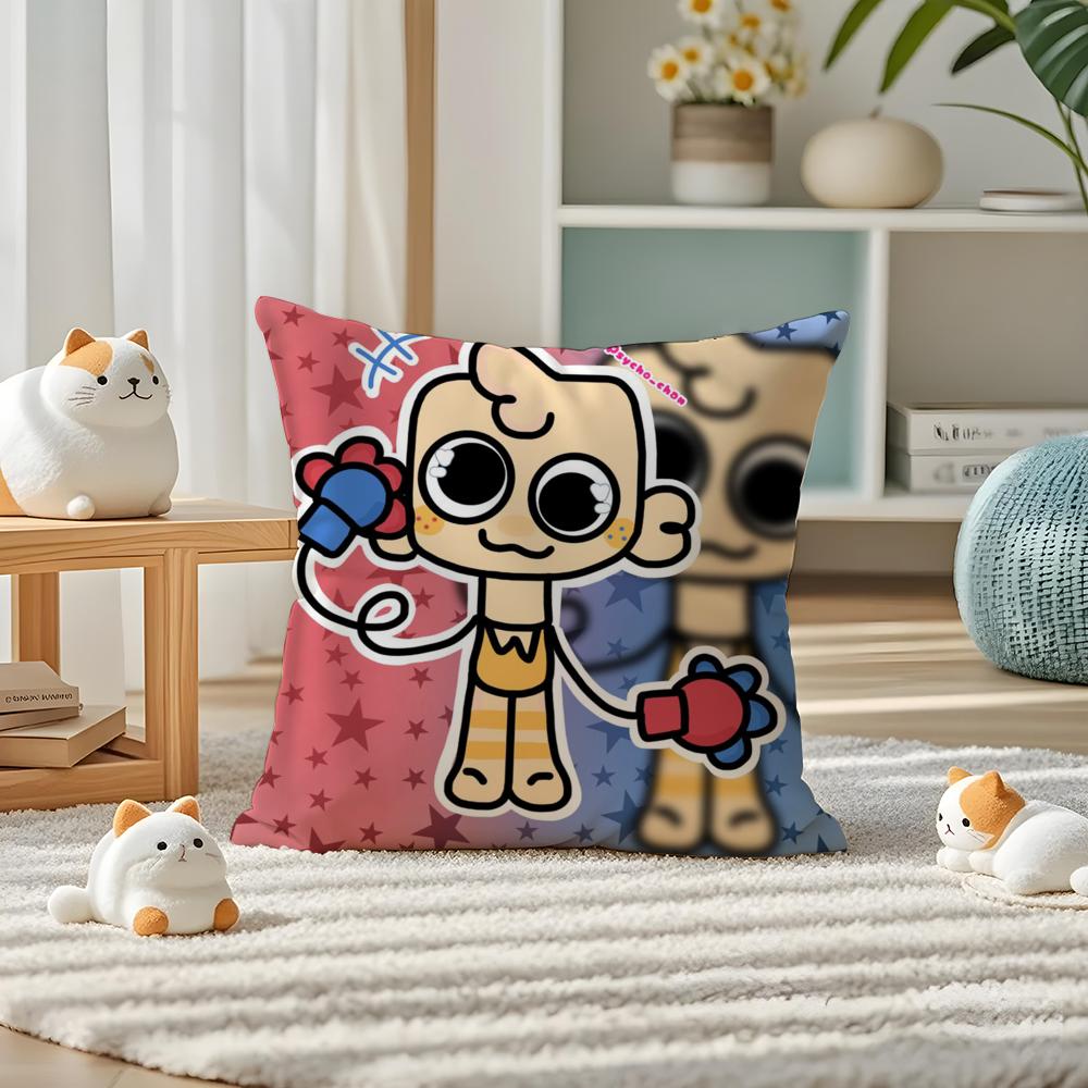 Game DDandys World anime Pillow Case Silky elegant Comfort Sofa Bed Invisible zipper