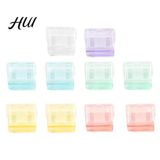 Push Clip Folder 10Pcs Mini Transparent with Office Organizer for Document Organizing Documents Test Papers Receipts School Storage Supplies Color