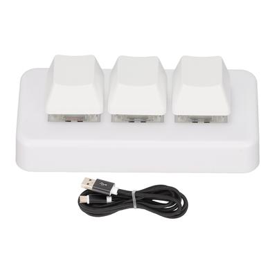 3-клавишная клавиатура с RGB-подсветкой, 3 клавиши, USB-интерфейс, мини-механическая, программируемая, Plug and Play, макрос