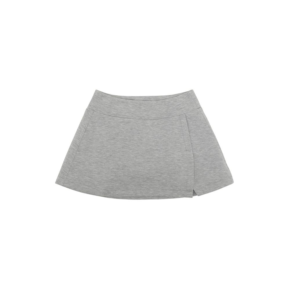 Pibbi Slit Mini Skirt (Snow Gray)