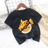 2026 Kids ShortSleeved Cartoon Printed Pikachu Game New Style TShirt Boys and Girls Casual Shirt for Leisure UseSportsShirt