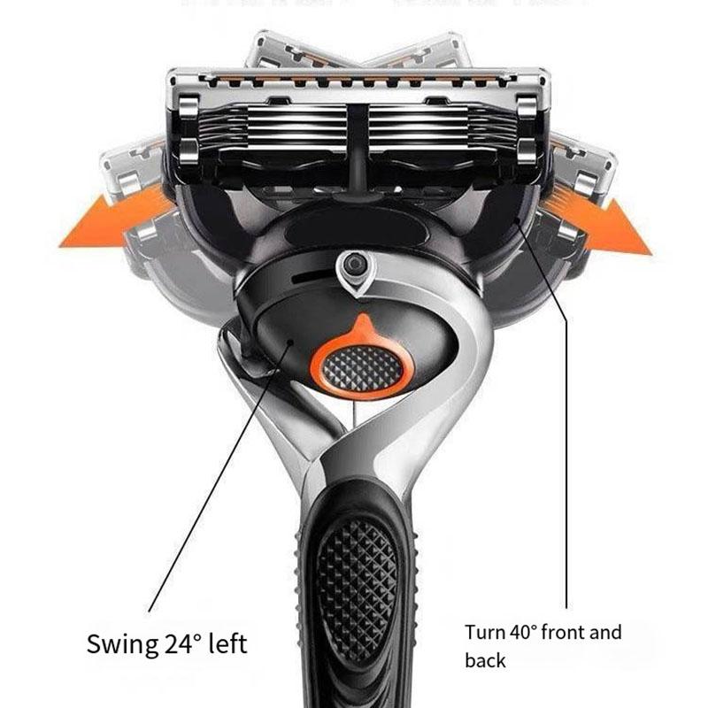 Высококачественная 5-слойная бритва для ручного бритья, сменные лезвия для бритвы для мужчин, наборы режущих головок и держателей для бритв