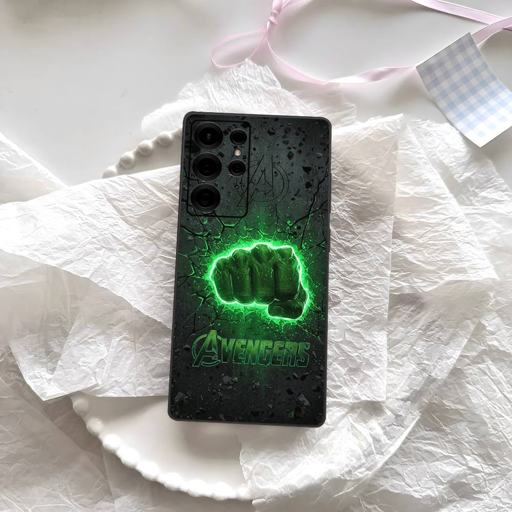 Superhero H-Hulk Phone Case For Samsung S 24 Fe 25 Ultra Plus 20 Lite 21 30 22 23 24 22 Ultra 5G Fundas