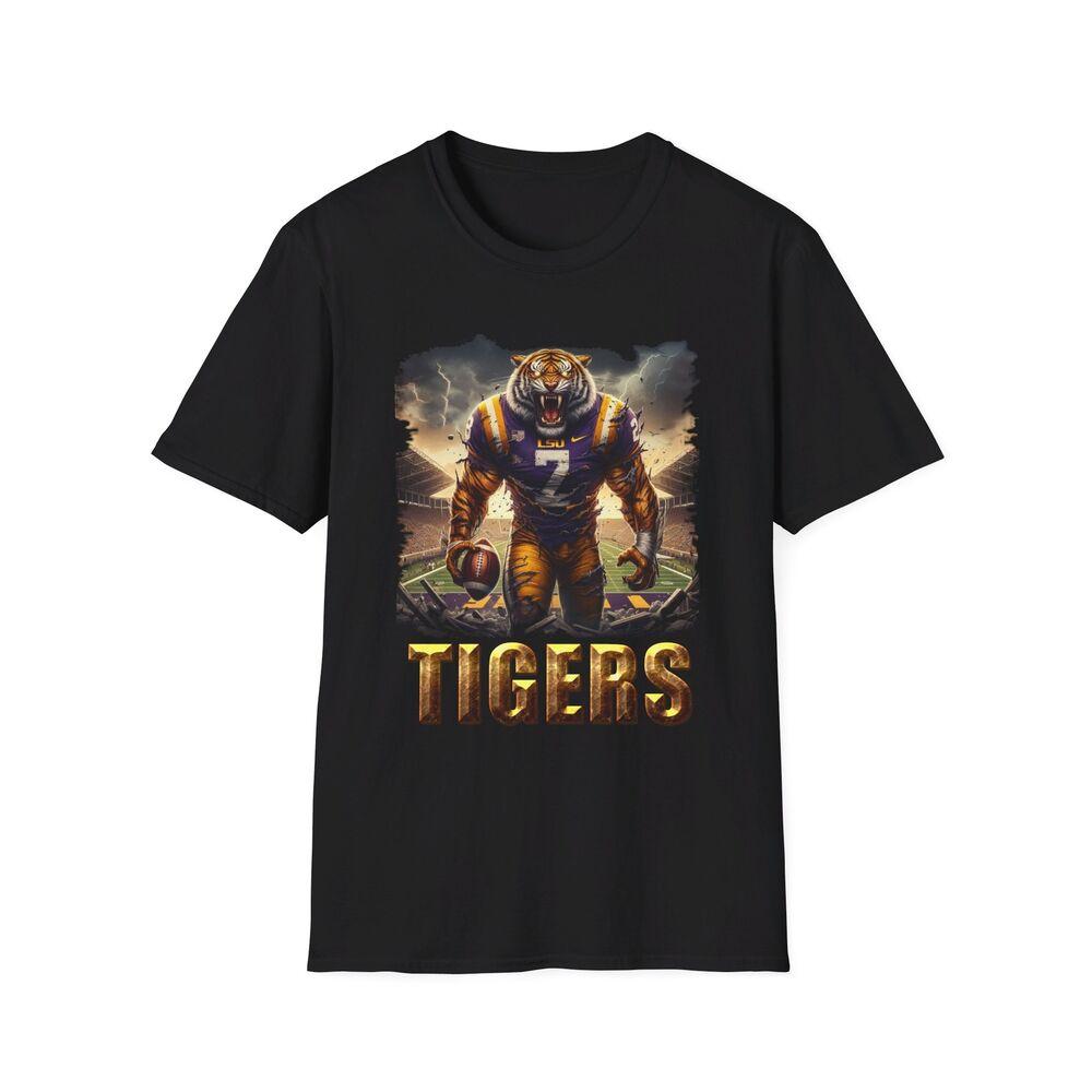LSU Tigers Horror Mashup T-Shirt - Scary Game Day Apparel