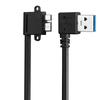 Bochara 90-градусный Micro USB 3.0 Кабель USB 3.0 Type a Male на Micro USB 3.0 Male Фольга+Плетеная Экранированная для HDD