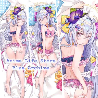 Наволочка для тела Shirasu Azusa, персиковая кожа, 2WAY Dakimakura, аниме, синий архив, наволочка для косплея, чехол для подушки для обнимания, декор