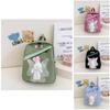 Charming Nylon Bunny Toddler Backpack Playful Animal Pattern For Boys And Girls