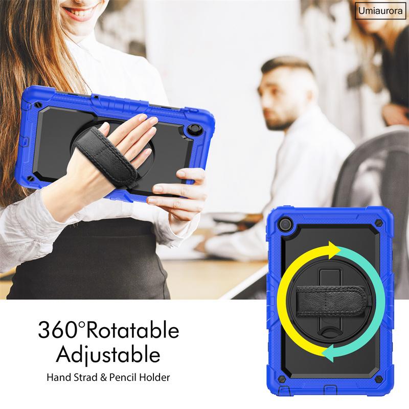 Для Lenovo Tab M10 Plus 10.6" TB128FU 3-го Поколения 10.1 Дюйма TB328FU X306F X606F Ударопрочный Прочный Чехол для Планшета Ручной Ремень Подставка Funda