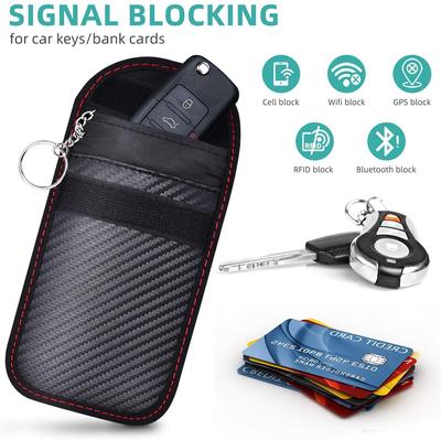Сумка Фарадея, защита для ключей, блокировка сигнала, RFID-брелок, защитный чехол, противоугонная автомобильная охранная клетка