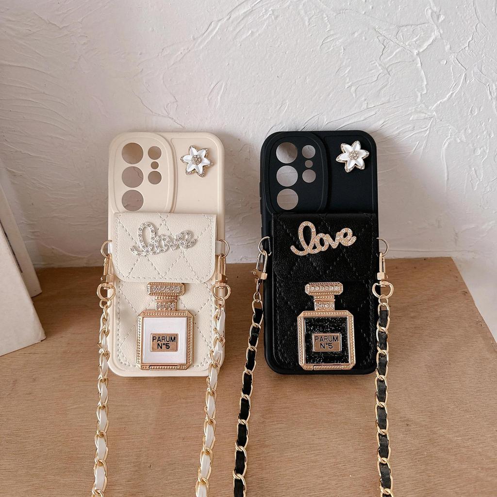 Кожаный чехол через плечо для телефона Samsung Galaxy S22 S23 S24 Ultra Plus A55 A15 A05 A05S A54 A34 A24, женский держатель для карт 5G