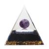 Positive Energy Pyramid 6cm Star Sky Tai Chi Healing Crystal Pyramids for Reduce Stress Yoga
