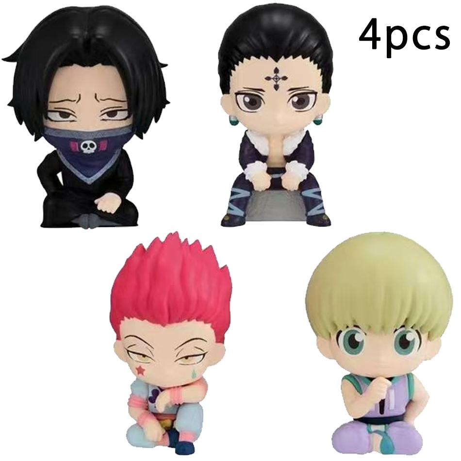 4-8pcs/set Aixlan GON FREECSS Figure Q Version HUNTER X HUNTER Action Figure in PVC Amine Christmas Gift Collectable Statue