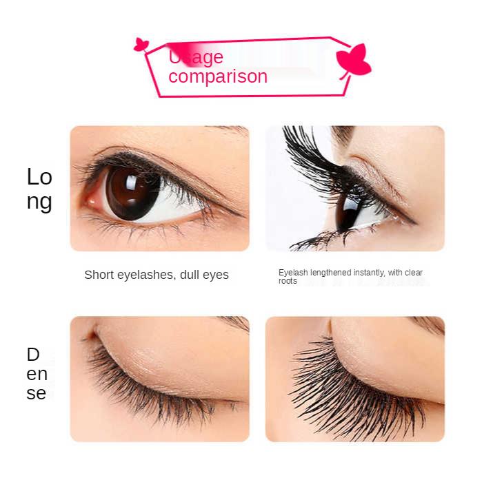 Mascara, Waterproof, Long Lasting, Long Eyelashes, Not Easy To Fall Off, the Brush Head Is Long and Thin, Natural, Soft.