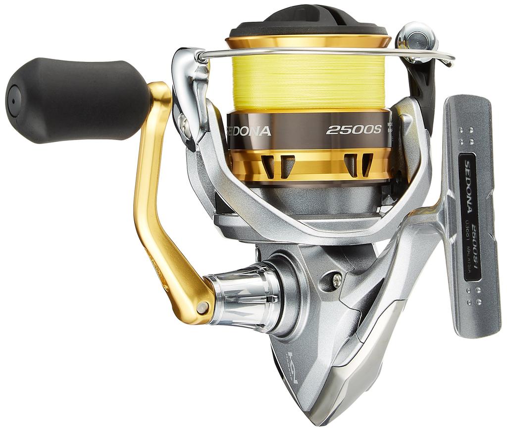 SHIMANO Spinning Reel 17 Sedona 2500S with PE line (No. 1-100m) Bass Fishing Light Shore Jigging Wind Egging For Beginners