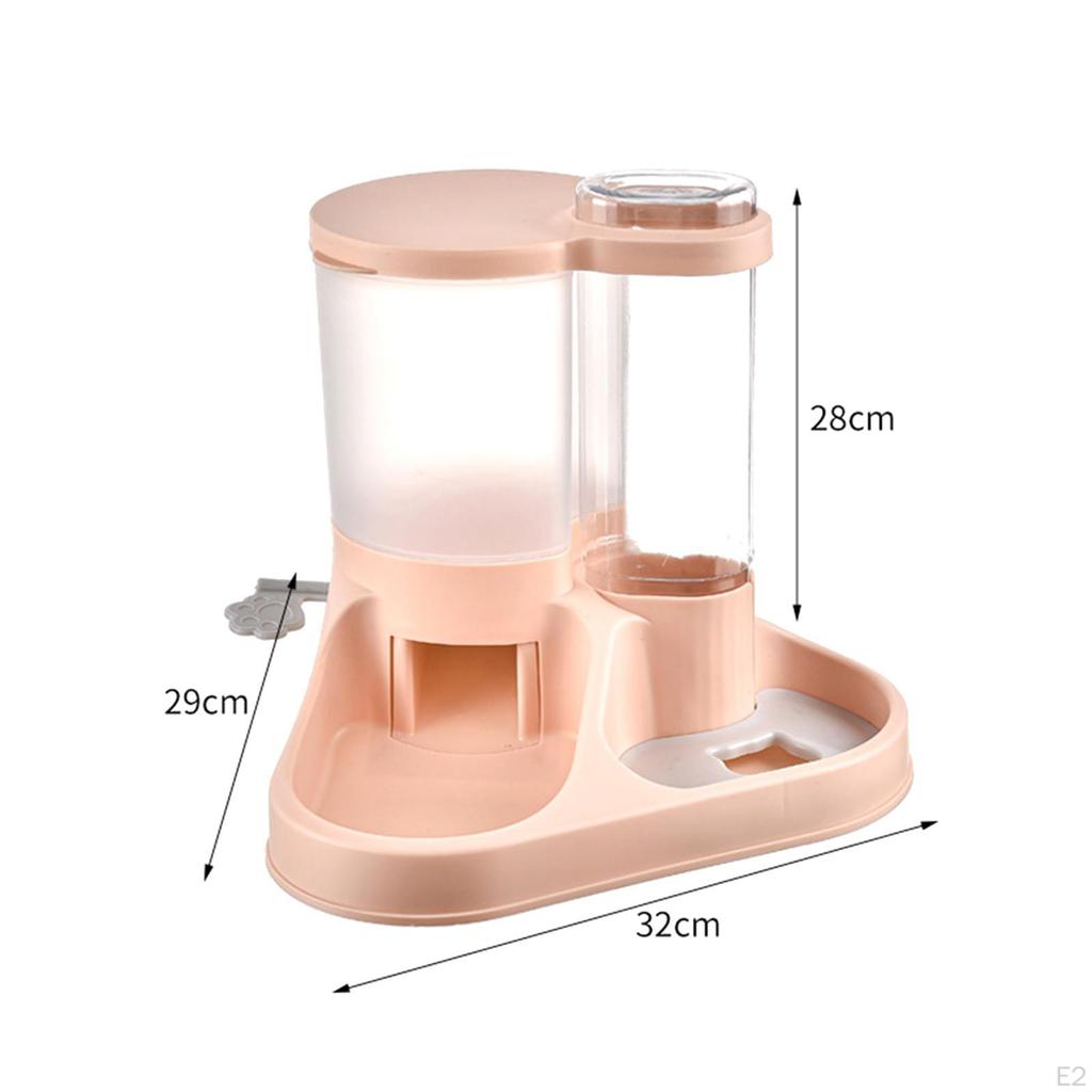 Набор дозаторов корма и воды для домашних животных, встроенная удобная поилка для домашних животных с широкой горловиной, большая