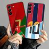 Номер 7 10 Футбольный чехол для Samsung Galaxy A53 A05 A52 A57 A73 A23 A55 A25 A37 A12 A06 Чехол для телефона A51 A36 A15 A41 A17 A70 A50