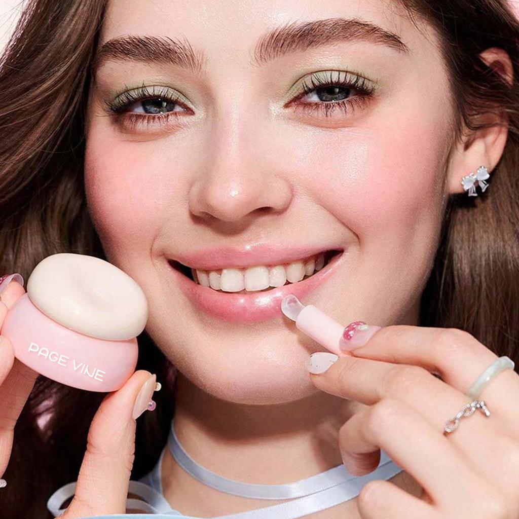 8 Color Jar Lip Nectar Hydrating Mirror Lip Glaze Milk Jar Lip Oil Doodle Lips Whitening Translucent Moisturizing