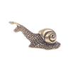 Retro Pure Copper Mini Snail Ornament Tea Pet Snail Ornament Antique Brass Animal Miniature Figurine Desktop Crafts