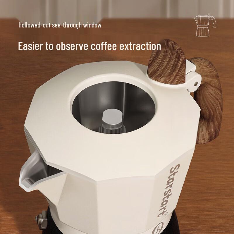 STAR-START 3-Cup Mocha Pot & Grinder Coffee Gift Set