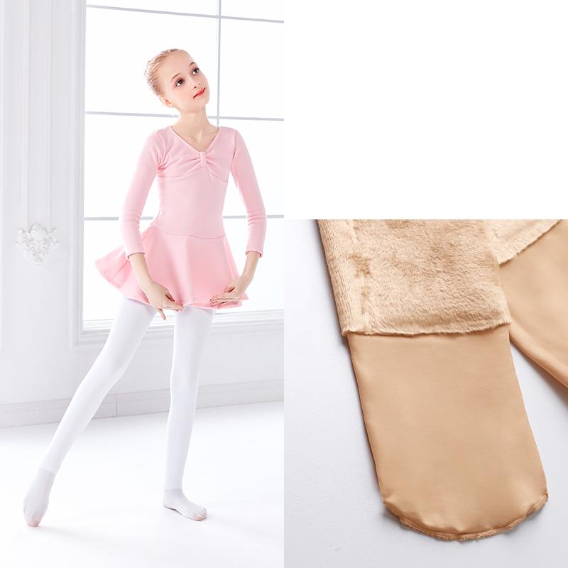 Girls Ballet Tights Pantyhose Kids Children Thick Velvet Warm Dance Leggings Stockings
