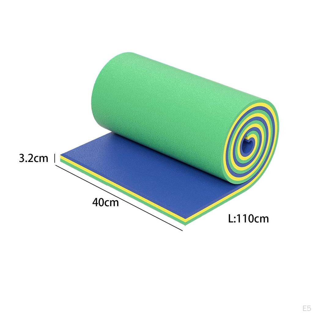 Коврик для воды с плавающей запятой, 3-слойный свернутый матрас для плота, дрейфующего матраса для наружного использования