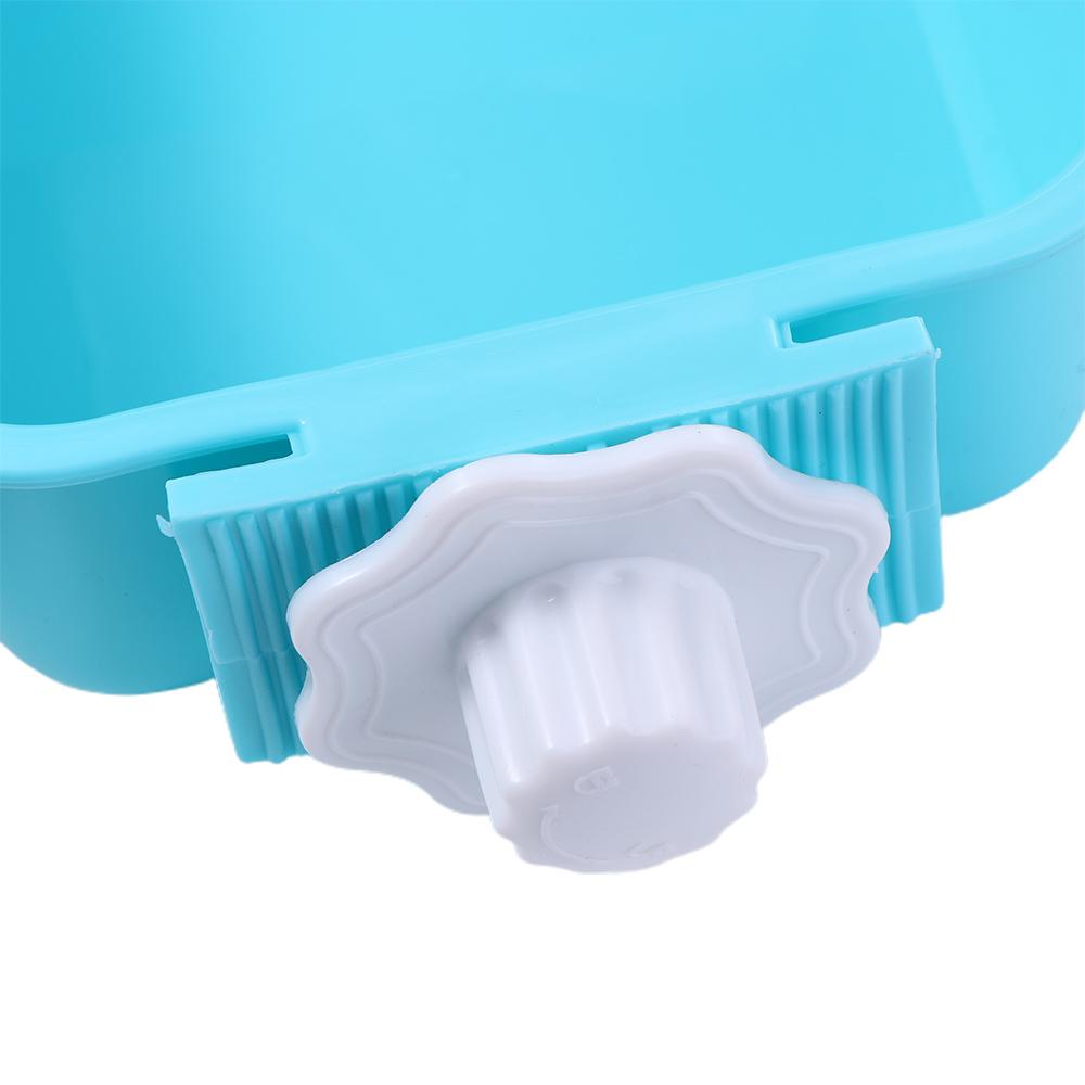 Puppy Detachable Anti-overturning Square Hanging Water Feeder Container Food Dish Dog Crate Bowl