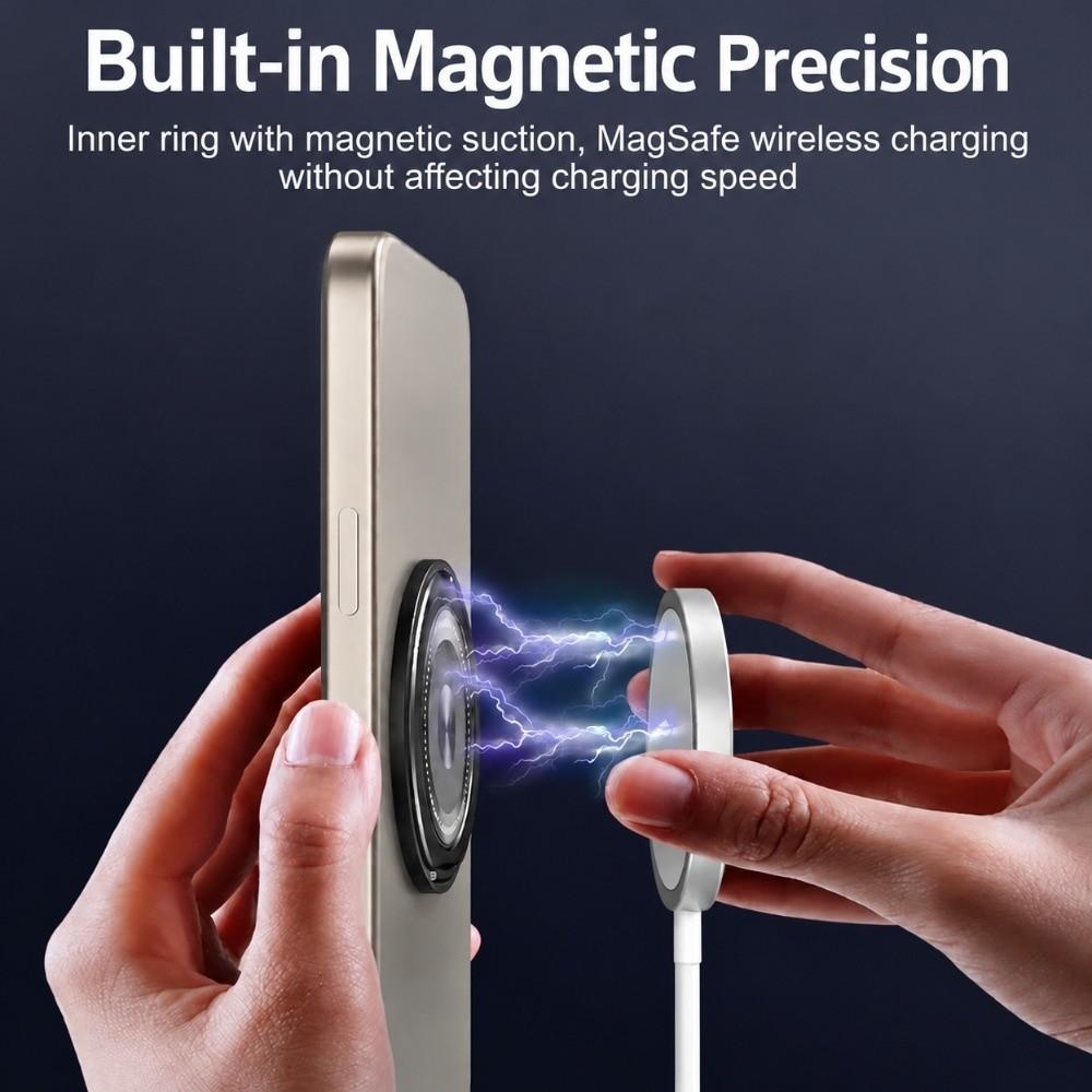 Ultra-Thin Phone Ring Holder 360° Rotatable Magnetic Phone Holder Portable Finger Stand Grip
